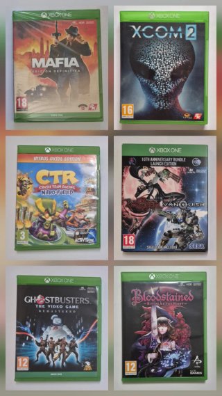 Lote 6 Juegos Xbox One: Mafia, XCOM 2, CTR, Bayone