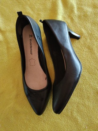 Zapatos de tacón negros In Extenso talla 39