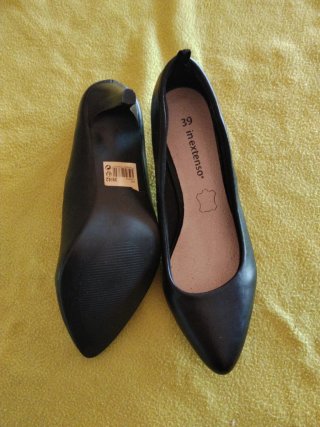 Zapatos de tacón negros In Extenso talla 39