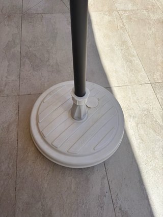 Parasol terraza con manivela y base