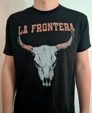 ELENA // CAMISETA NEGRA - LA FRONTERA - TALLA L -