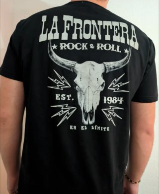 ELENA // CAMISETA NEGRA - LA FRONTERA - TALLA L -