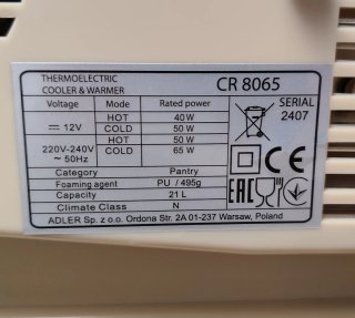 Nevera portátil Camry Premium, origen Alemania.