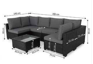 Conjunto de jardín nuevo ratán - Oferta