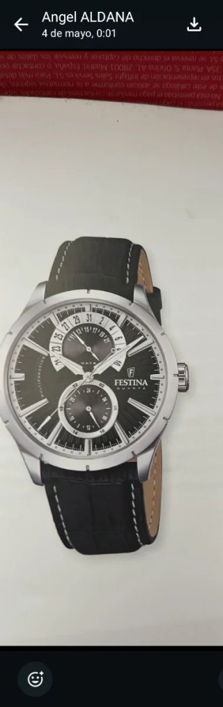 Reloj Festina Hombre Multifunción Negro/Plata