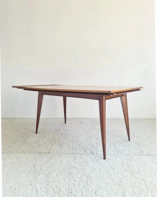 Mesa de salón extensible Mid Century. Francia 60s.