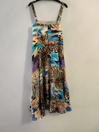 Vestido fiesta estampado