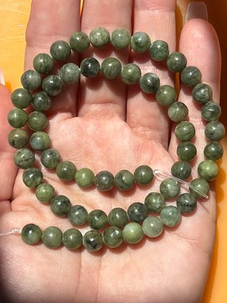 Collana di Pietre Naturali in Giada 6mm