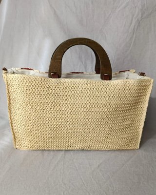 Bolso shopper rafia trenzado verano XL