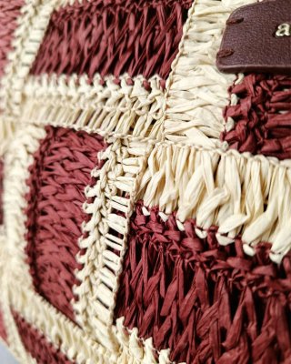 Bolso shopper rafia trenzado verano XL