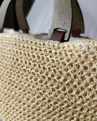 Bolso shopper rafia trenzado verano XL