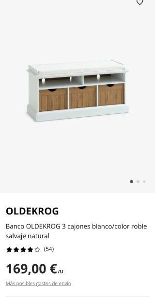 Banco recibidor blanco madera