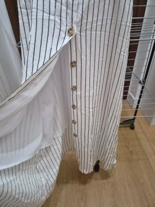 Vestito estivo donna bianco a righe