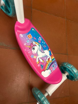 Patinete infantil 3 ruedas unicornio
