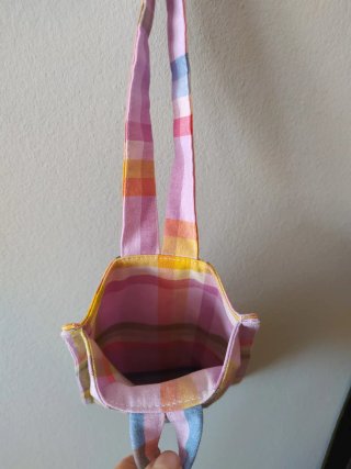 Cartera tela para móvil, multicolor.