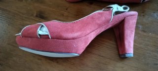 Sandalias Corina rojo teja
