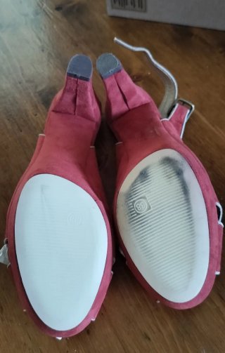 Sandalias Corina rojo teja