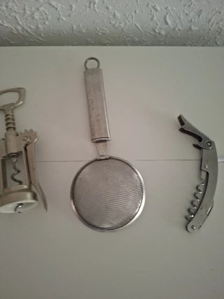 Set Utensili da Cucina in Metallo con 4 Pezzi