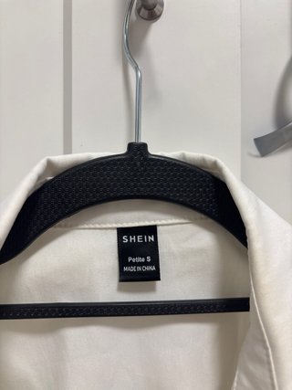 Camisa SHEIN blanca manga larga Talla S