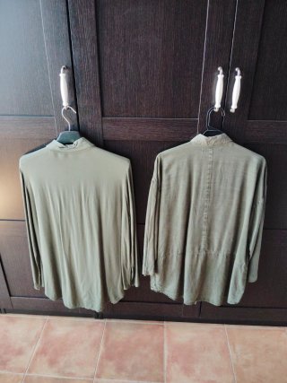 Lote 2 Camisas Verde Militar Mujer