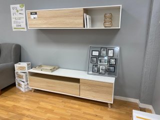 Mueble TV blanco cambria 2 módulos ¡¡¡OFERTA!!!
