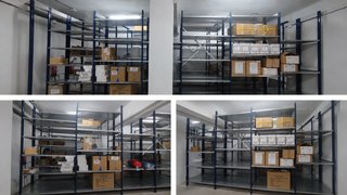 Estanterías metálicas industriales gran capacidad.