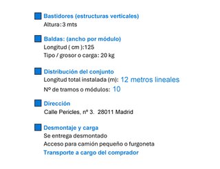 Estanterías metálicas industriales gran capacidad.