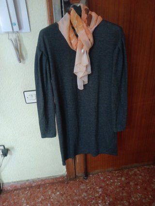 Vestido de invierno Bershka gris talla l