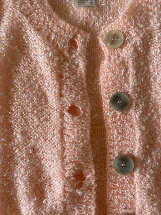 Chaqueta  rosa punto talla M