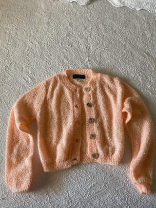 Chaqueta  rosa punto talla M