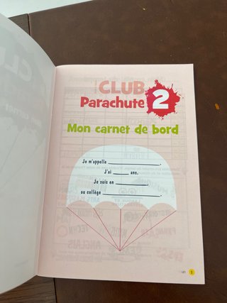 Club Parachute 2 Mon carnet de bord