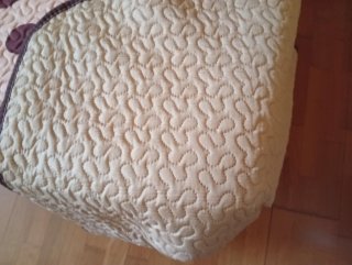 Colcha bouti reversible 1,50 cm cojines