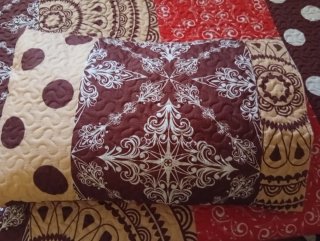 Colcha bouti reversible 1,50 cm cojines