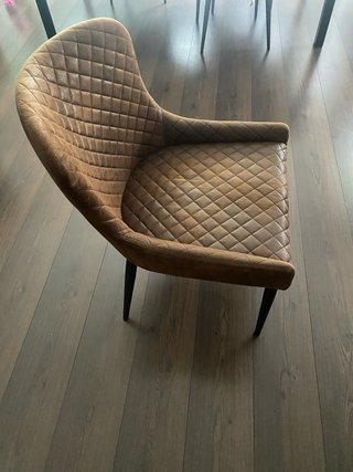 Silla de comedor acolchada