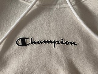 Sudadera Champion Blanca con Rayas
