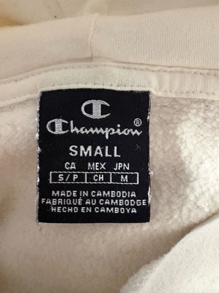 Sudadera Champion Blanca con Rayas