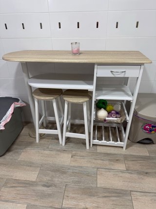 Mesa cocina con 2 taburetes