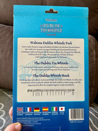Set Flauta Irlandesa Waltons Dublin Tin Whistle