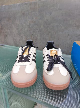 Zapatillas Adidas Samba OG W Crema/Negro