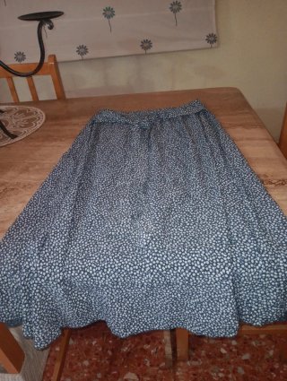 Falda larga estampada floral