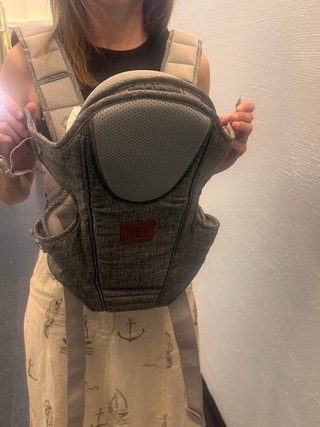 Mochila Portabebé Ergonómica Gris