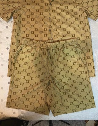 Conjunto de camisa y shorts Shein