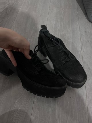 Botines negros plataforma
