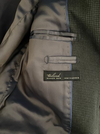 Traje Mango Azul
