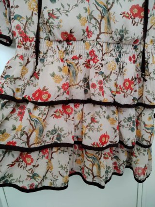 Vestido corto Okeysi estampado flores