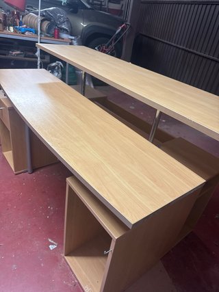 Escritorio madera elevable varias alturas