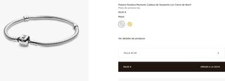Pulsera Pandora Plata Cierre Barril + Charm