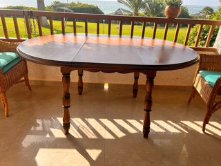 Mesa extensible madera maciza