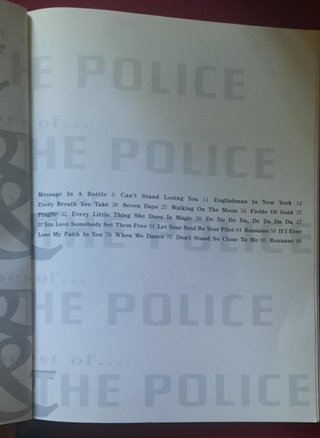 Acordes/partituras Sting y Police, y Folk-Blues