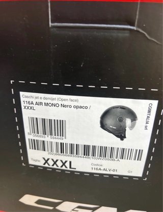 Casco CGM 116A Air Mono Negro Mate XXXL